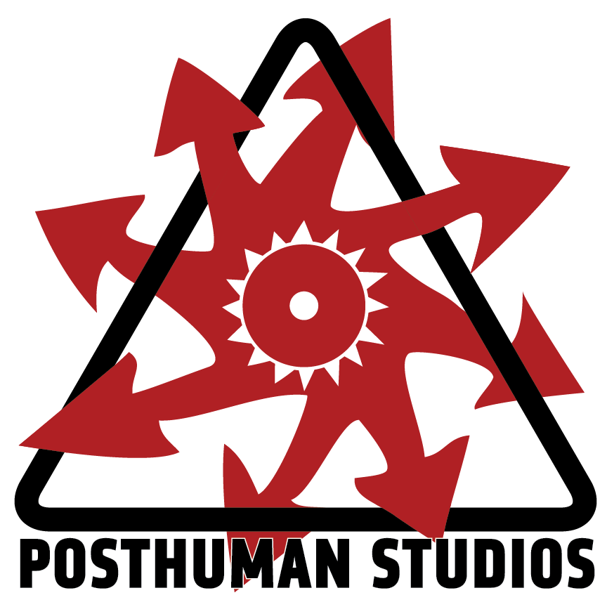 Posthuman Studios logo. Self Evolving System